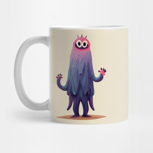 Cute pink and purple monster Mug